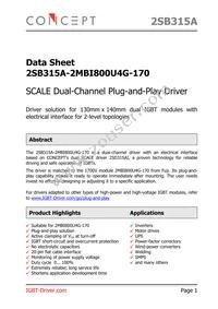 2SB315A-2MBI800U4G-170 Datasheet Cover