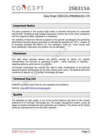 2SB315A-2MBI800U4G-170 Datasheet Page 5