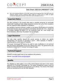 2SB315A-2MBI800VT-170E Datasheet Page 5