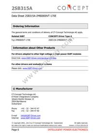 2SB315A-2MBI800VT-170E Datasheet Page 6