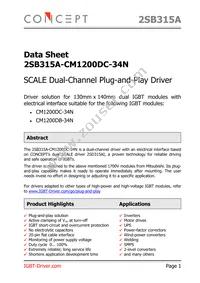 2SB315A-CM1200DC-34N Datasheet Cover