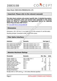 2SB315B-2MBI800U4G-170 Datasheet Page 2