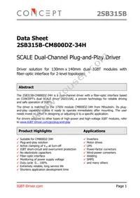 2SB315B-CM800DZ-34H Datasheet Cover