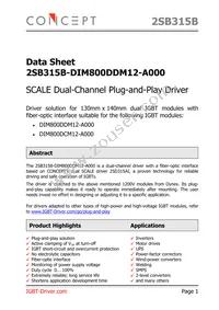 2SB315B-DIM800DDM12-A000 Datasheet Cover