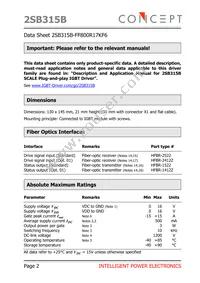 2SB315B-FF800R17KF6 Datasheet Page 2