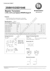 2SB815-7-TB-E Datasheet Cover