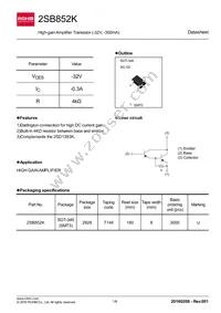 2SB852KT146B Datasheet Cover