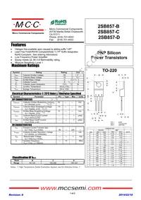 2SB857-D-BP Datasheet Cover