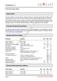 2SC0650P2C0-17 Datasheet Page 2