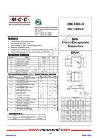 2SC3303-Y-TP Datasheet Cover