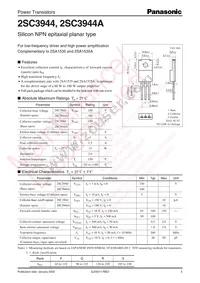 2SC3944AQ Datasheet Cover