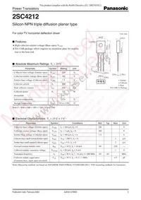 2SC4212H Datasheet Cover