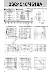 2SC4518A Datasheet Cover