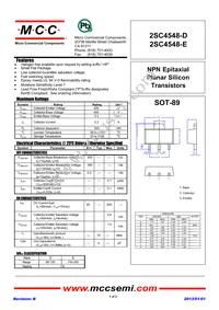 2SC4548-E-TP Datasheet Cover