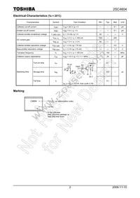 2SC4604 Datasheet Page 2