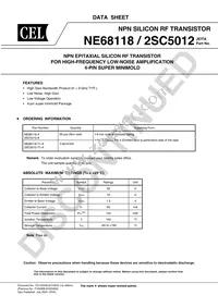 2SC5012-A Datasheet Cover