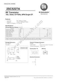 2SC5227A-5-TB-E Datasheet Cover