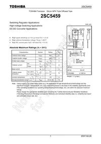 2SC5459(TOJS Datasheet Cover