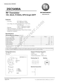 2SC5490A-TL-H Datasheet Cover