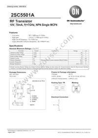 2SC5501A-4-TR-E Datasheet Cover