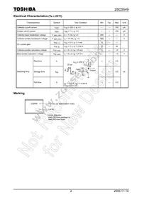 2SC5549 Datasheet Page 2