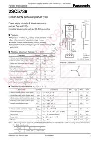 2SC57390P Datasheet Cover