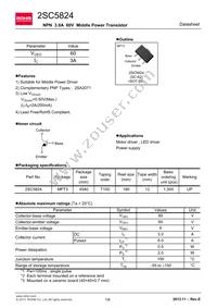 2SC5824T100R Datasheet Cover