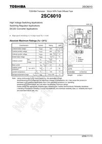 2SC6010(T2MITUM Datasheet Cover