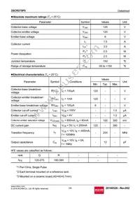 2SCR375P5T100R Datasheet Page 2