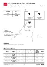 2SCR522UBTL Datasheet Cover