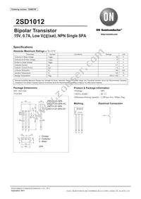 2SD1012G-SPA-AC Datasheet Cover