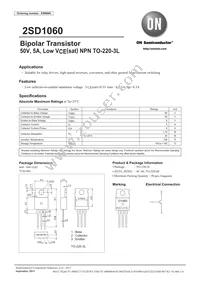 2SD1060S-1EX Datasheet Cover