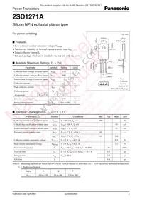 2SD1271AP Datasheet Cover