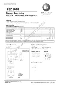 2SD1618S-TD-E Datasheet Cover