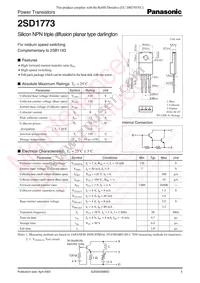 2SD1773 Datasheet Cover