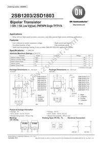 2SD1803S-TL-H Datasheet Cover