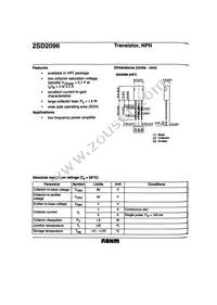 2SD2096T114E Datasheet Cover