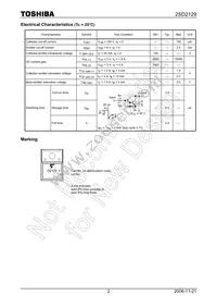 2SD2129 Datasheet Page 2