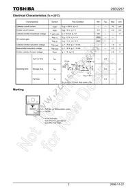 2SD2257 Datasheet Page 2