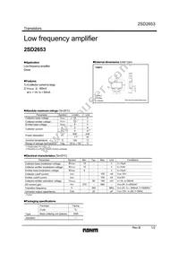 2SD2653TL Datasheet Cover