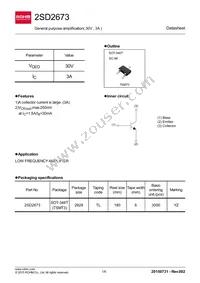 2SD2673TL Datasheet Cover