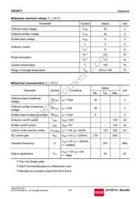 2SD2673TL Datasheet Page 2