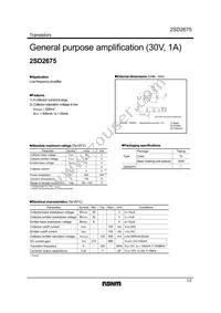 2SD2675TL Datasheet Cover