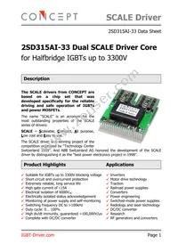 2SD315AI-33 Datasheet Cover