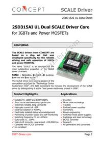 2SD315AI UL Datasheet Cover