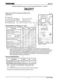 2SJ377(TE16R1 Datasheet Cover