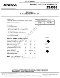 2SJ599(0)-ZK-E1-AY Datasheet Page 3