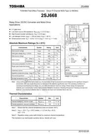 2SJ668(TE16L1 Datasheet Cover