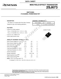2SJ673-AZ Datasheet Page 3