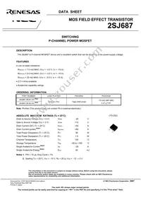 2SJ687-ZK-E1-AY Datasheet Page 3